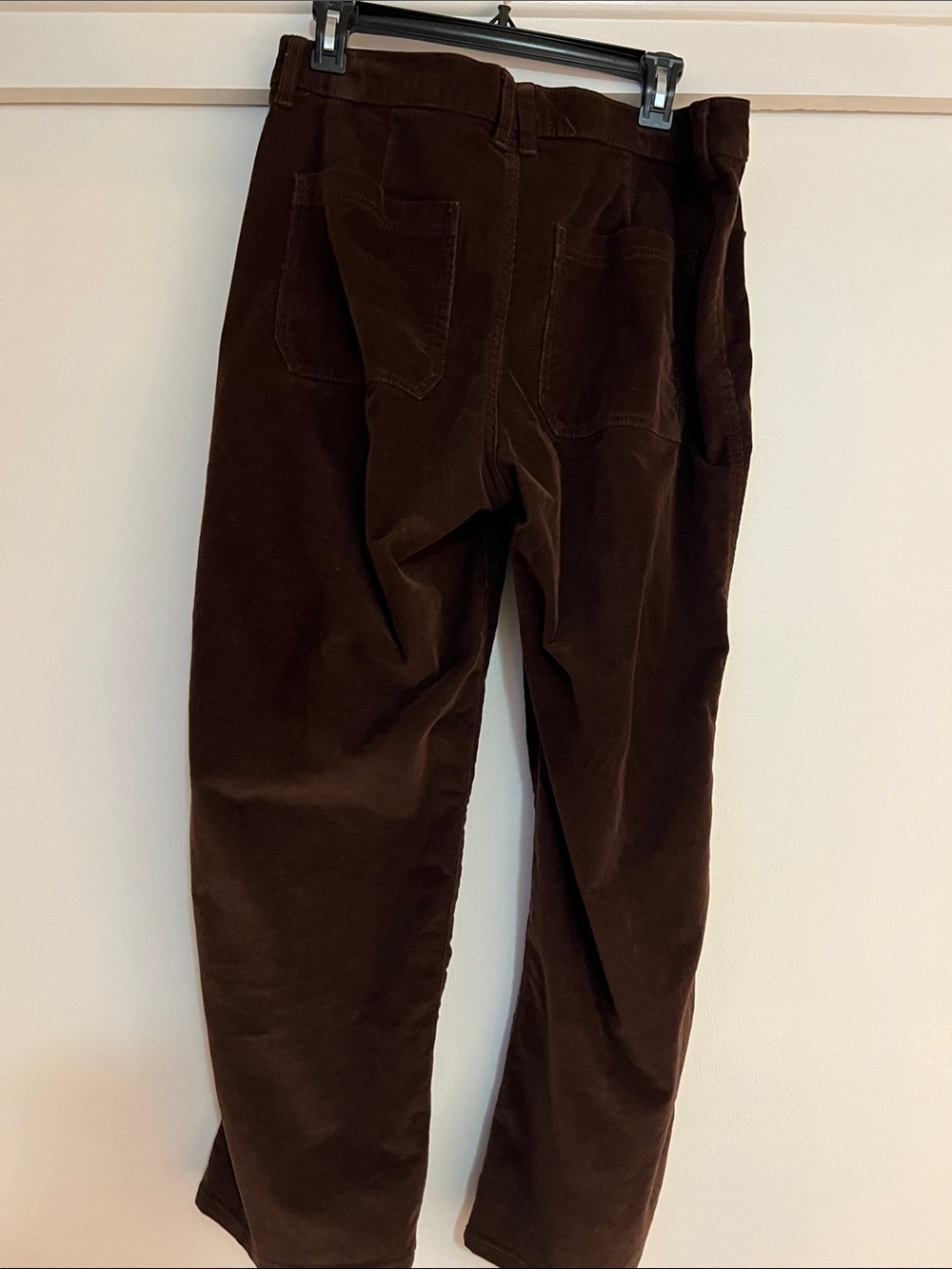 Women’s Dark Brown Corduroy Pants High Waist Pants Wonderly Brand - Picture 3 of 8